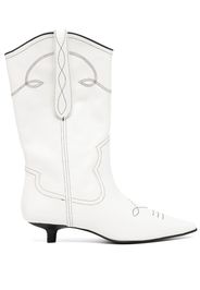 Senso Francesca II 40mm leather boots - Bianco