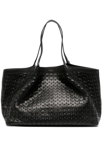 Serapian textured shoulder bag - Nero