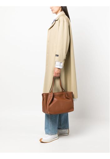 Serapian small Secret leather tote bag - Marrone