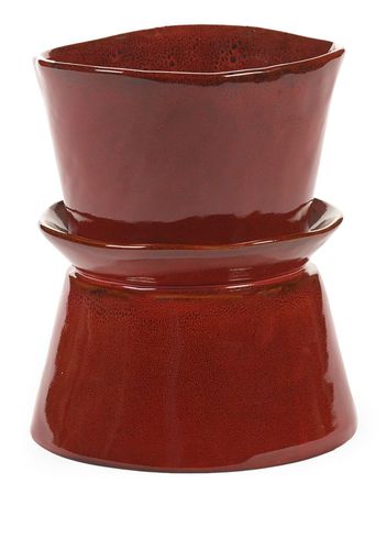 Serax La Mère brushed-finish bowl - Rosso