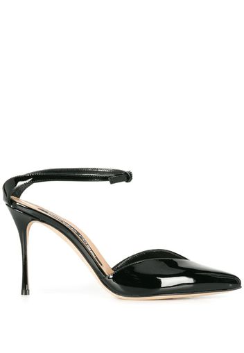 patent leather 100mm pumps