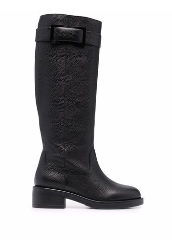 Sergio Rossi Prince leather knee-high boots - Nero