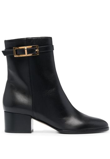 Sergio Rossi 65mm buckle-detail heeled boots - Nero