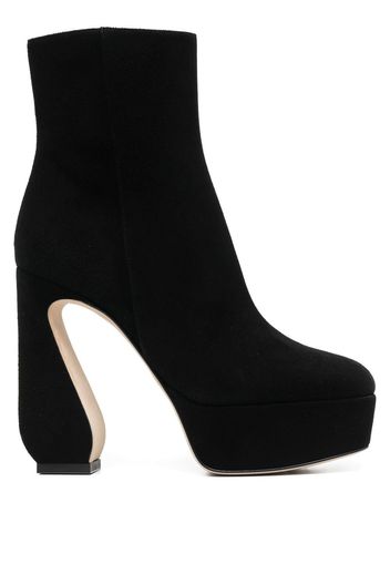 Sergio Rossi 125mm suede boots - Nero