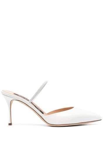 Sergio Rossi Godiva leather heel pumps - Bianco