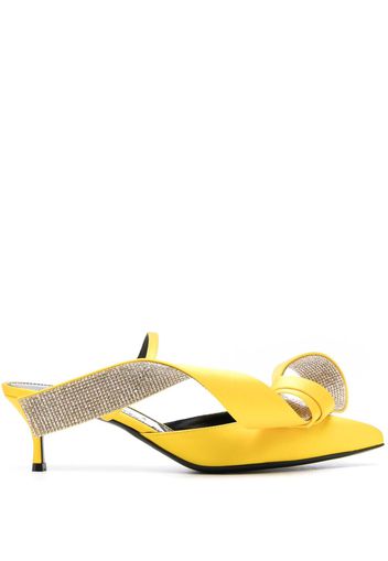 Sergio Rossi Marquise 50mm leather mules - Giallo