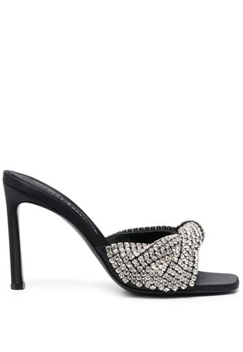 Sergio Rossi crystal-embellished heeled sandals - Nero