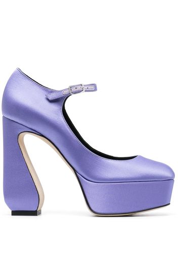 Sergio Rossi Pumps con plateau 130mm - Viola