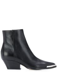 pointed contrast-cap boots