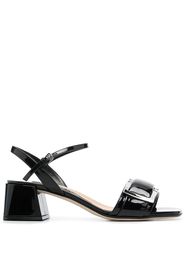 Sergio Rossi 55mm plaque-detail sandals - Nero