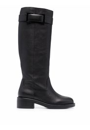 Sergio Rossi Prince leather knee-high boots - Nero