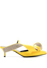 Sergio Rossi Marquise 50mm leather mules - Giallo