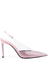 Sergio Rossi 120mm crystal-embellished pointed pumps - Rosa