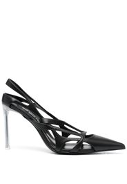 Sergio Rossi cut-out pointed toe pumps - Nero