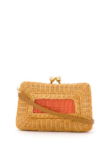 Charlotte wicker clutch