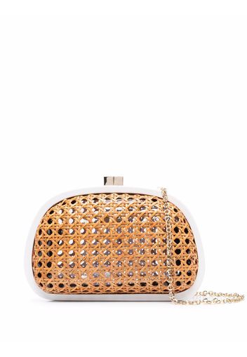 SERPUI wicker clutch bag - Toni neutri