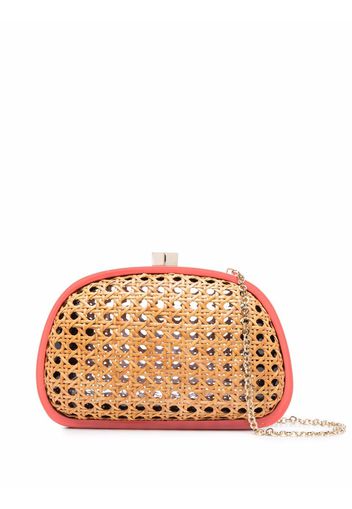 SERPUI wicker clutch - Toni neutri