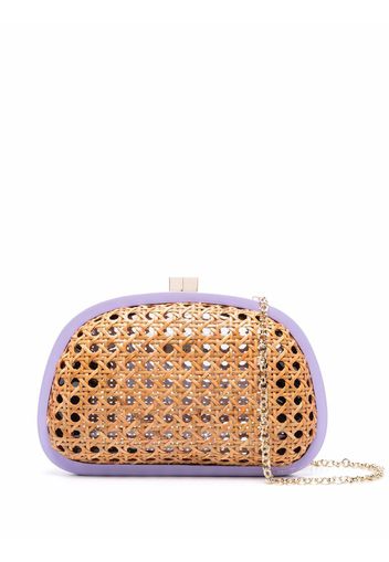 SERPUI wicker clutch bag - Toni neutri