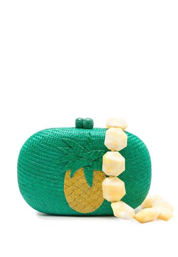 SERPUI Clutch Olive Pineapple - Verde