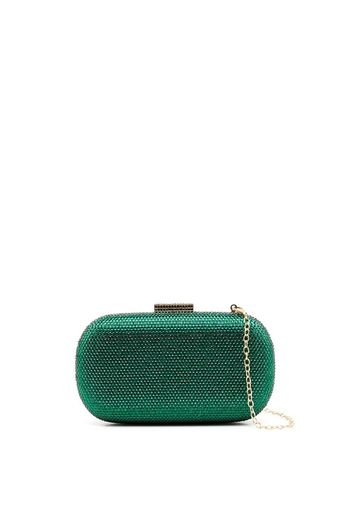 SERPUI Clutch Emma con strass - Verde