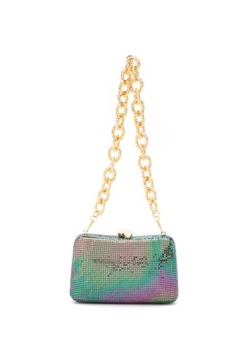 SERPUI Clutch Charlotte metallizzata - Verde