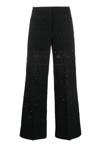 flared leg trousers