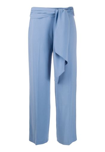 Pantaloni taglio straight con cintura