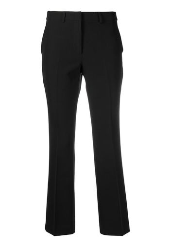 crop flared trousers