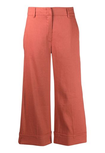 Seventy cropped wide-leg trousers - Arancione