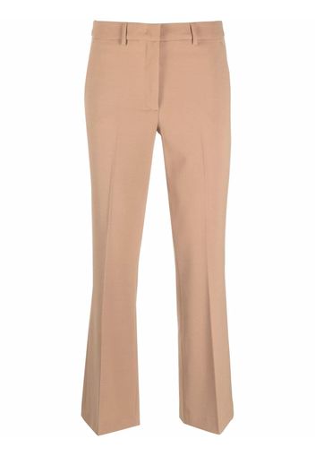 Seventy flared cropped trousers - Toni neutri