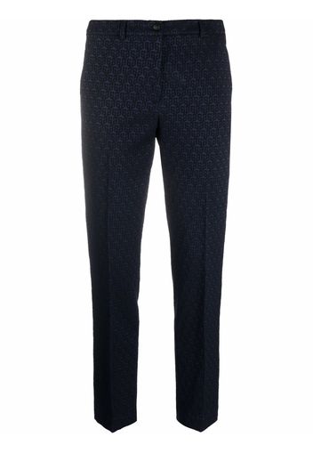 Seventy jacquard slim-cut trousers - Blu