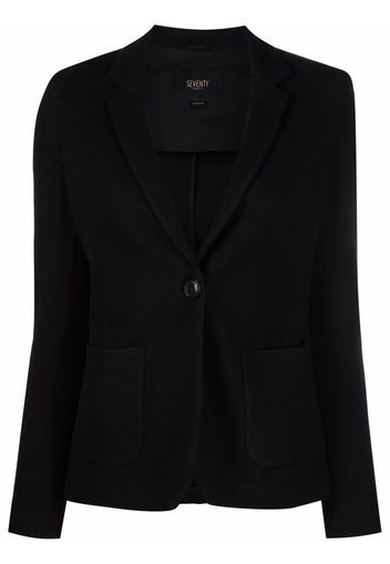 Seventy single-breasted wool blazer - Nero