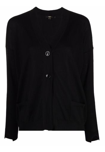 Seventy V-neck wool cardigan - Nero