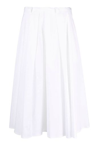 Seventy pleated midi skirt - Bianco