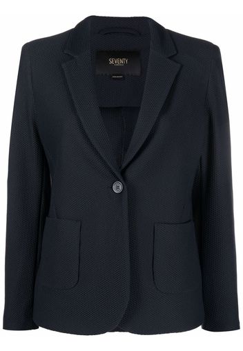 Seventy textured single-breasted blazer - Blu