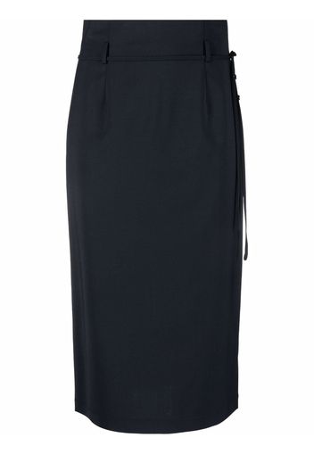 Seventy high-waisted midi skirt - Blu