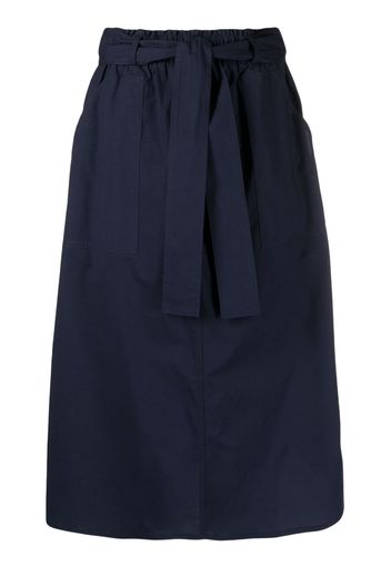 Seventy flared midi skirt - Blu