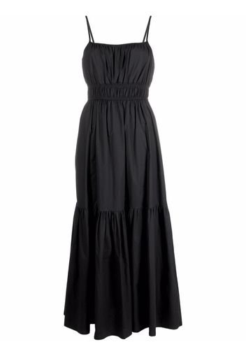 Seventy ruched-top tiered maxi dress - Nero