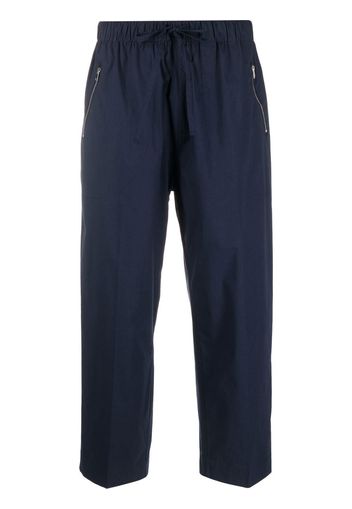 Seventy drawstring-fastening cropped trousers - Blu