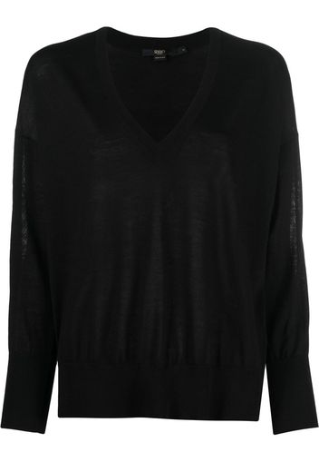 Seventy v-neck virgin wool jumper - Nero