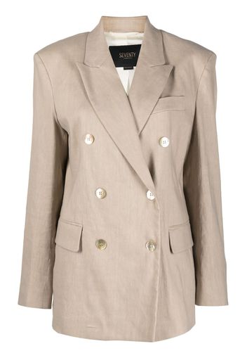 Seventy peak-lapels double-breasted blazer - Toni neutri