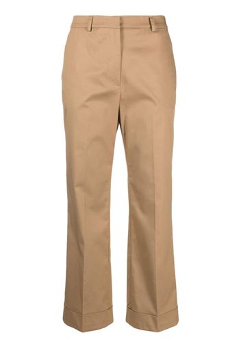 Seventy wide-leg cropped trousers - Toni neutri