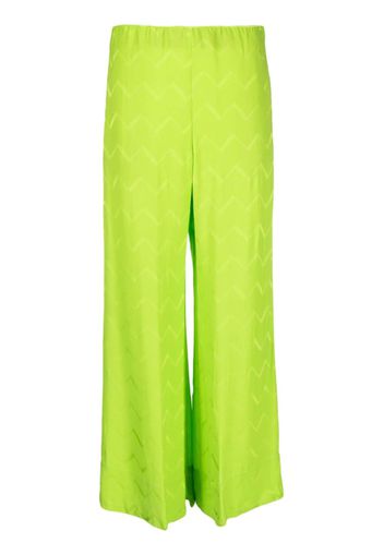 Seventy elasticated-waist wide-leg trousers - Verde