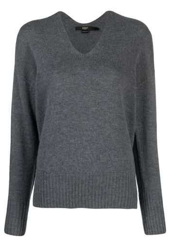 Seventy drop-shoulder V-neck jumper - Grigio