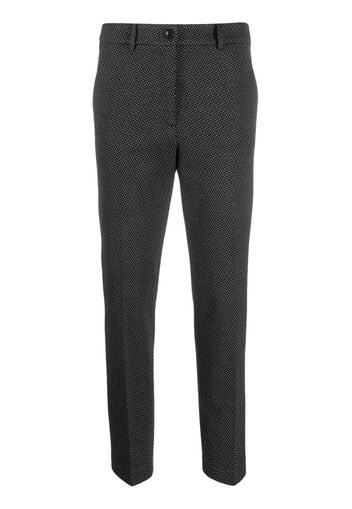 Seventy monogram-pattern tapered-leg trousers - Grigio