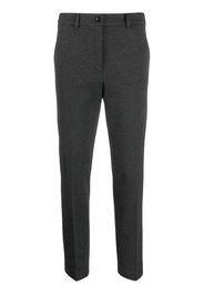 Seventy monogram-pattern tapered-leg trousers - Grigio