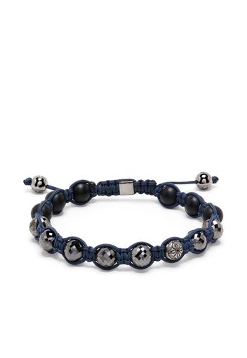 Shamballa Jewels Bracciale intrecciato con perline - Blu