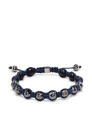 Shamballa Jewels Bracciale intrecciato con perline - Blu