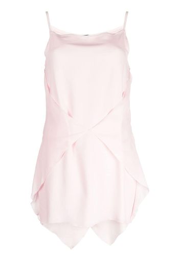 SHANG XIA silk layered-design minidress - Rosa