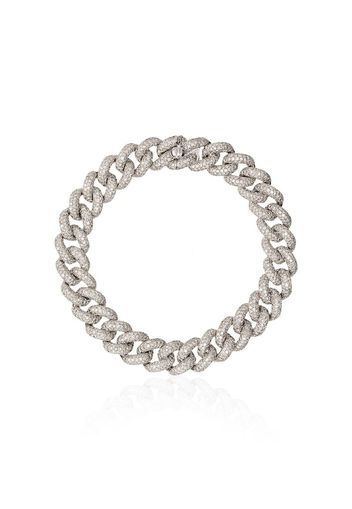 Bracciale a maglia barbazzale in oro 18kt con diamanti Essential